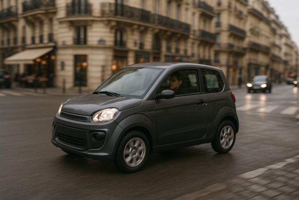voiture sans permis électrique noire