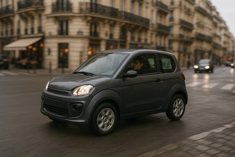 black electric no-licence car