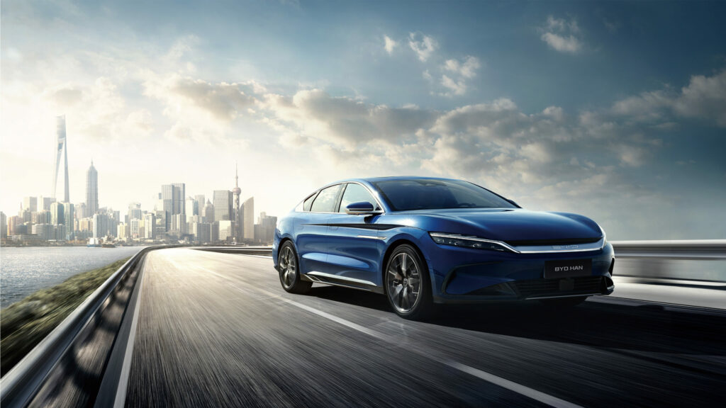 Berline électrique BYD Han L haute performance