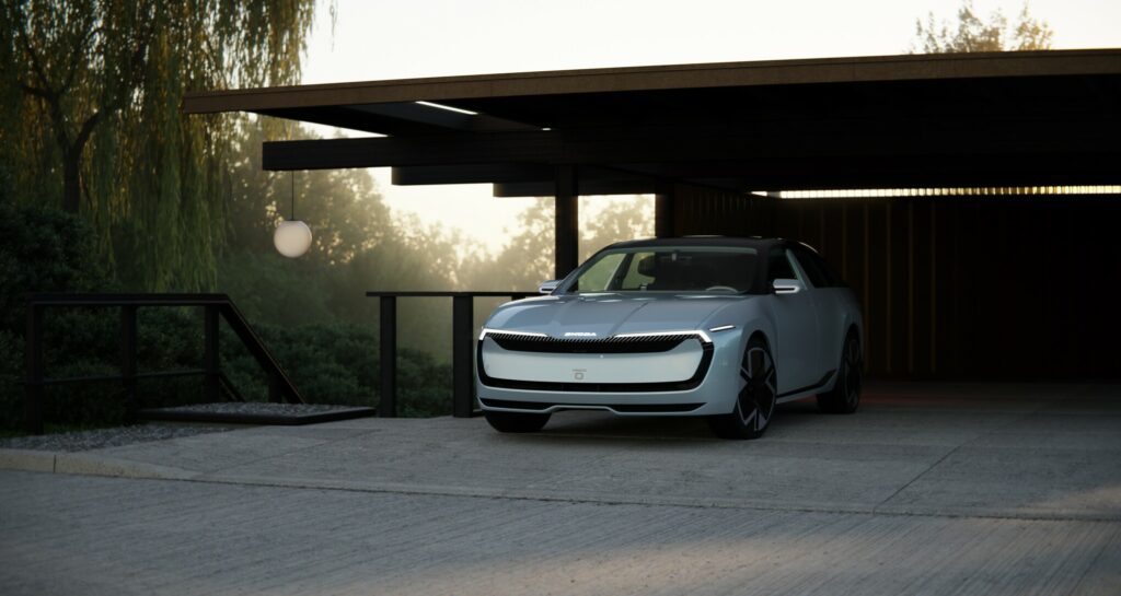 skoda vision O electric estate concept