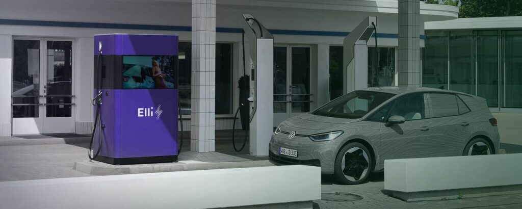 Birde Elli de Volkswagen illustrant le service Energy Trading as a Service pour entreprises et électricité verte