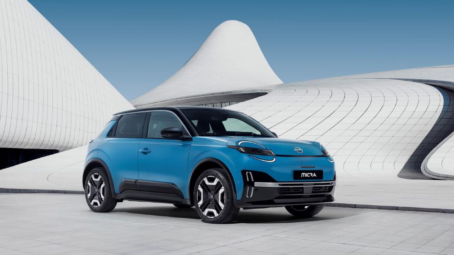 Nouvelle Nissan Micra électrique 2025 vue avant et profil
