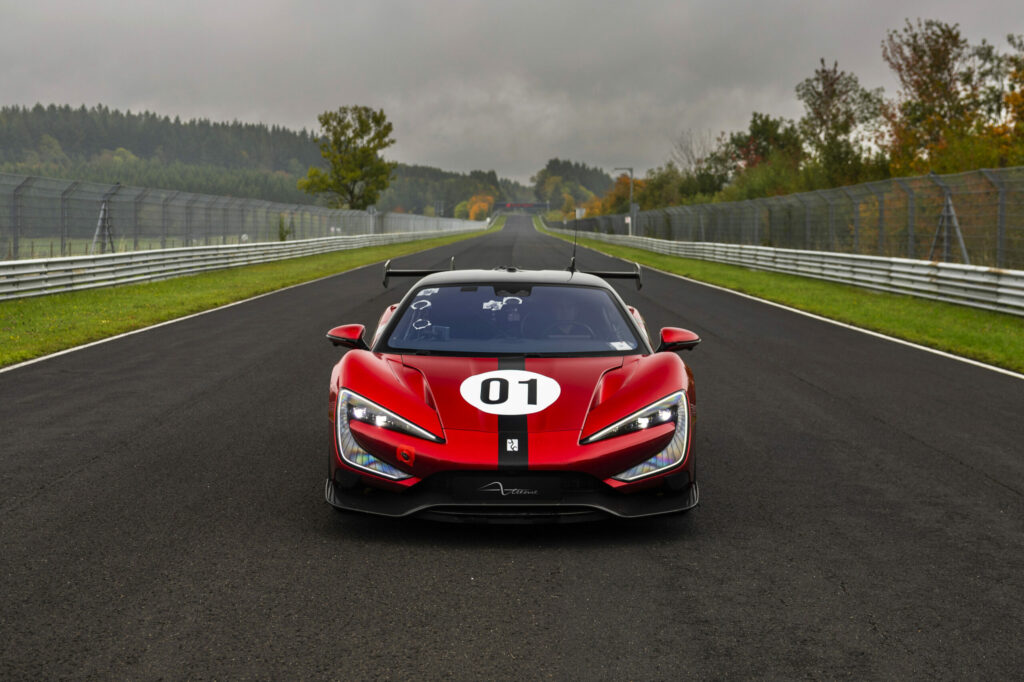YANGWANG U9 Xtreme electric car stopped on track