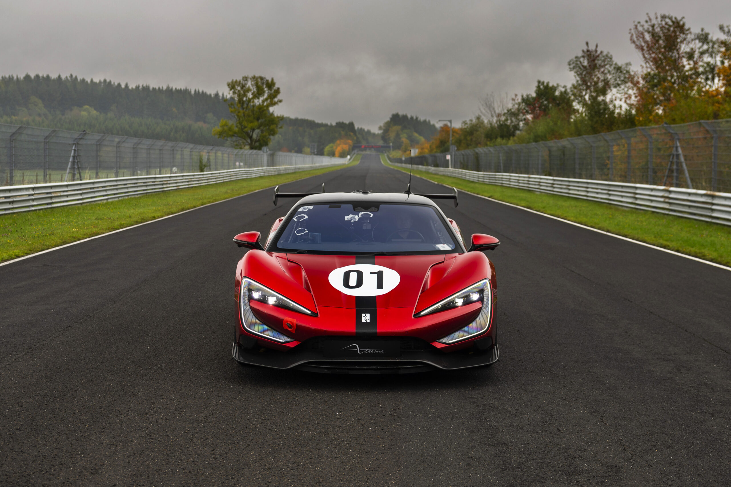 YANGWANG U9 Xtreme electric car stopped on track