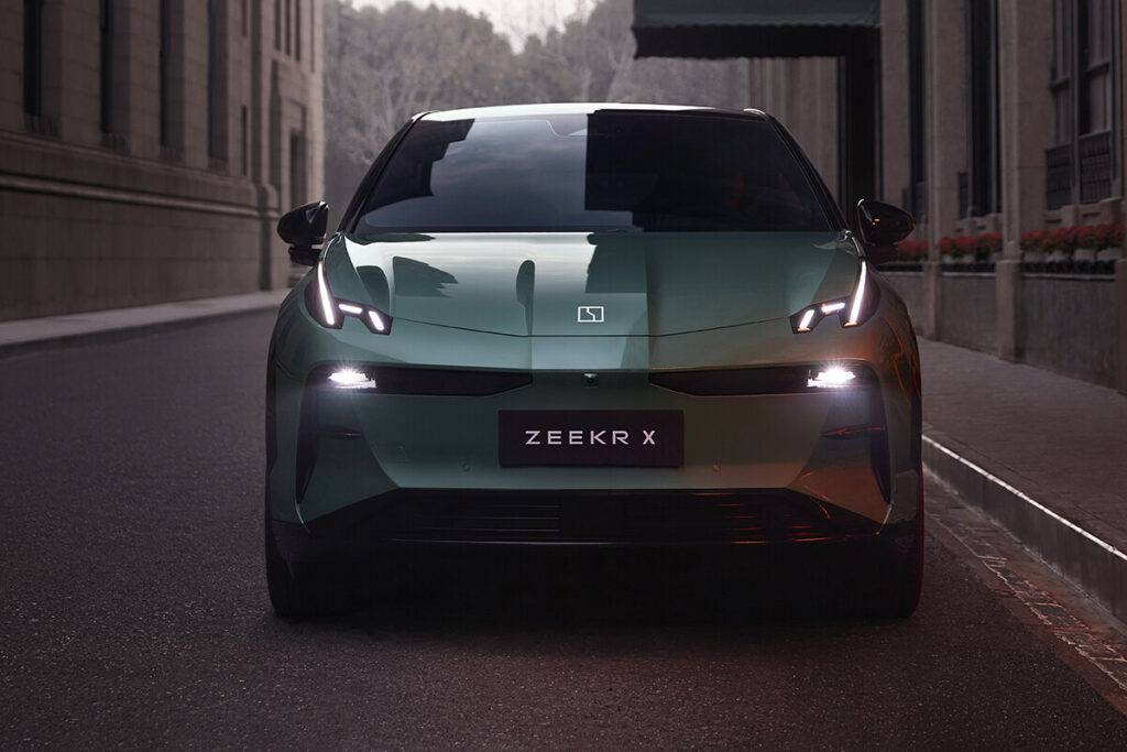 Zeekr X front view, Geely's compact electric SUV