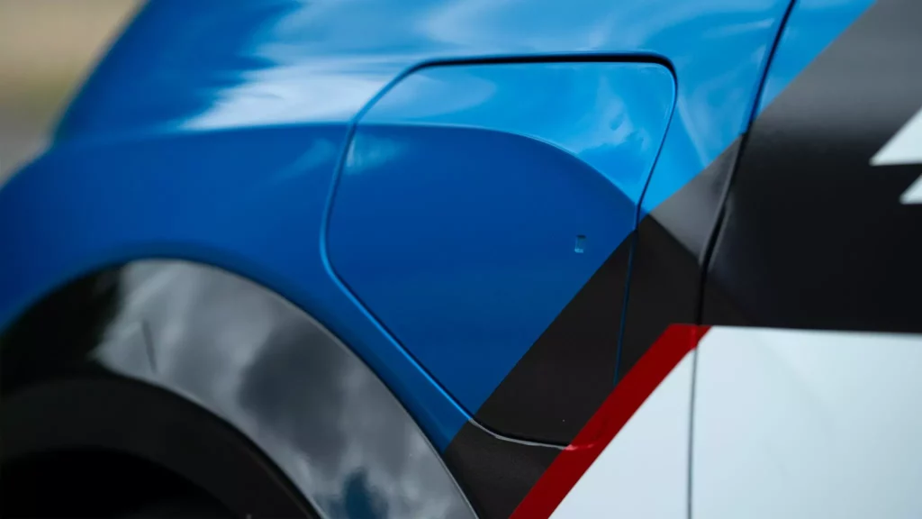 Prise de recharge fermée de l’Alpine A290 Rallye électrique