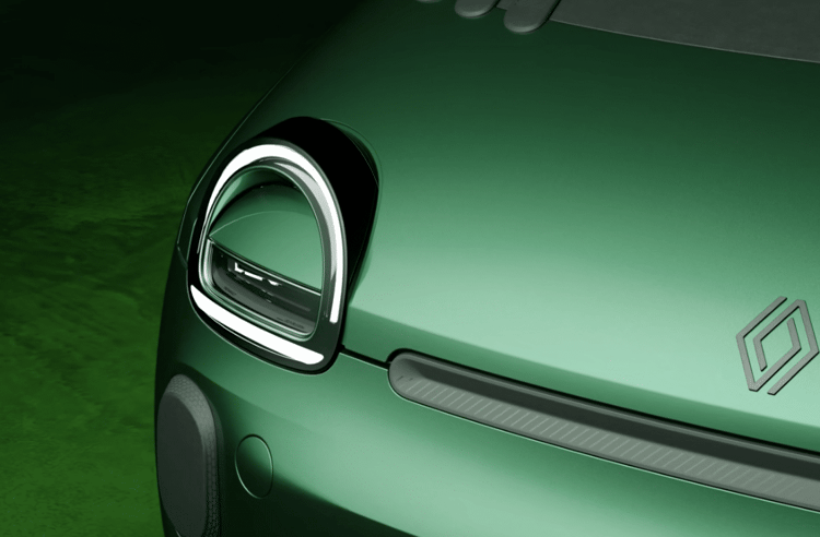 Renault Twingo E-Tech détail carrosserie et phare LED