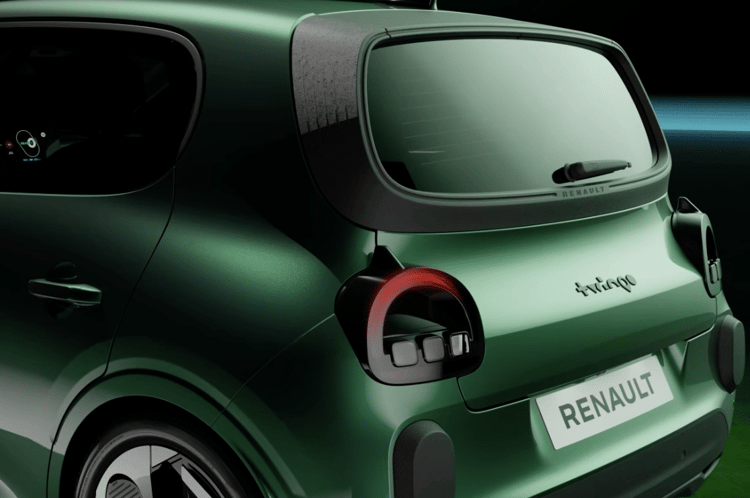 Renault Twingo E-Tech vue arrière avec feux ronds