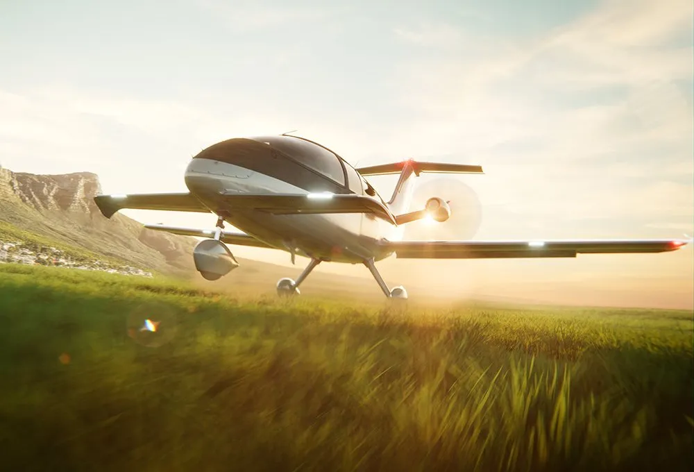 Cassio 330 VoltAero hybrid aircraft on take-off