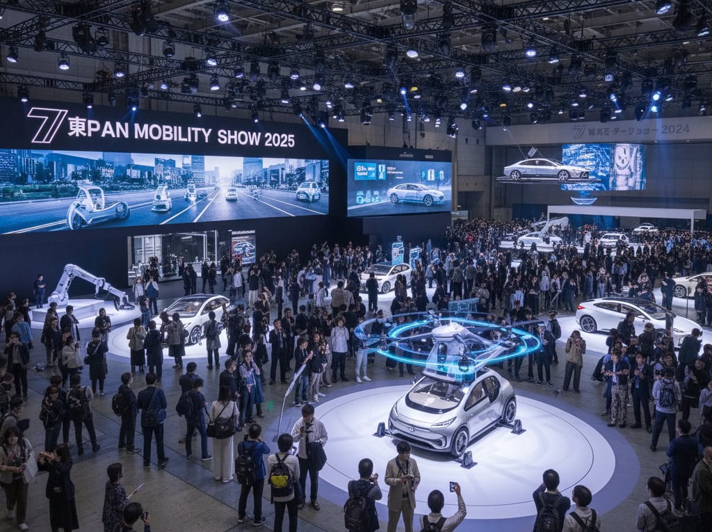 Stands et démonstrations technologiques au Japan Mobility Show 2025