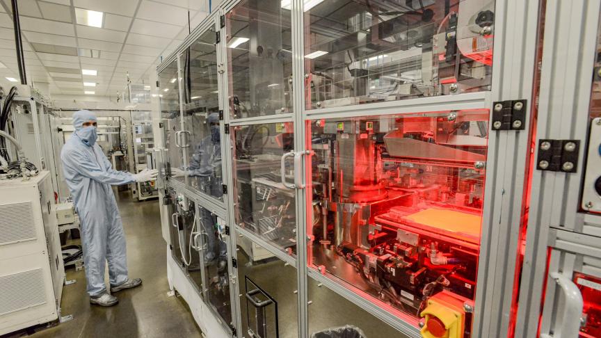 Automotive plant in Douai producing electric vehicles