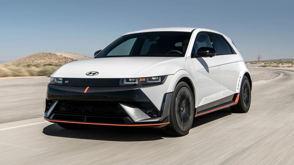 Hyundai Ioniq 5N compact sporty electric front view