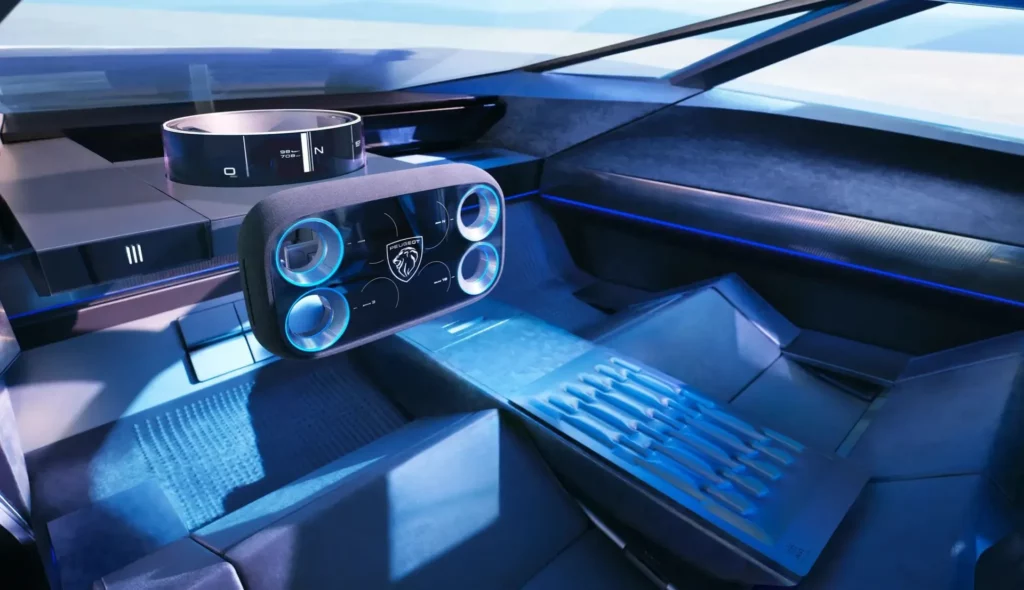 Peugeot Polygon Concept Hypersquare® steering wheel with Steer-by-Wire technology