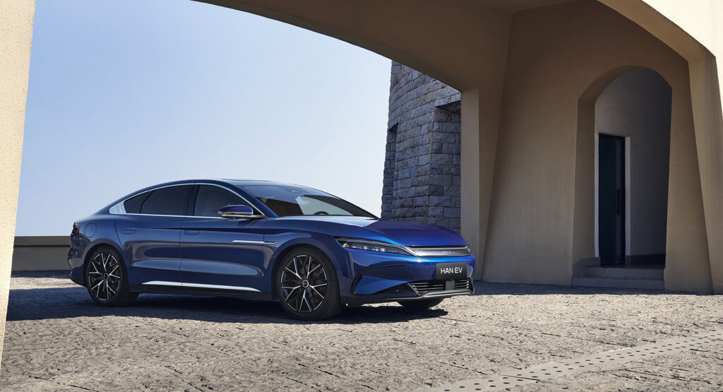 Han EV electric car parked