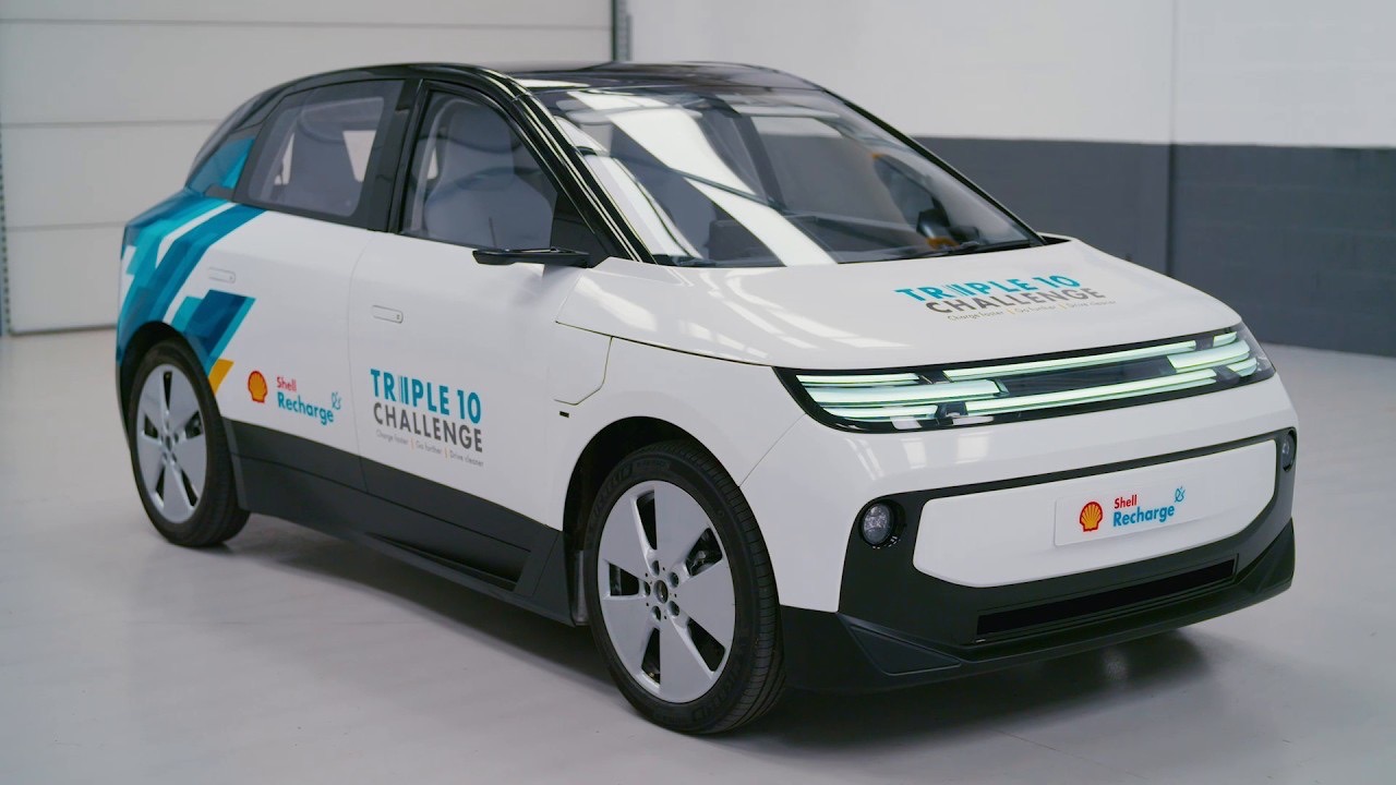 Shell dévoile son concept-car « Triple 10 Challenge », démonstrateur pour la prochaine génération de véhicules électriques